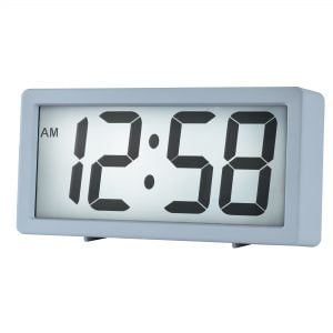 Blue LED Display ACCTIM Cayman Radio Controlled Alarm Clock Temperature 